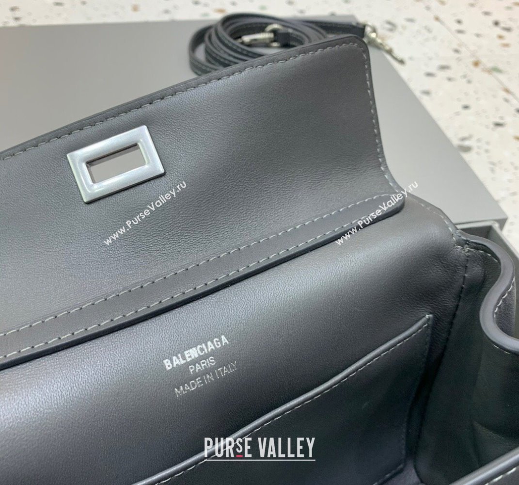 Balenciaga Rodeo Mini Handbag in smooth calfskin Grey/Silver 2024 78972 (JM-250408118)