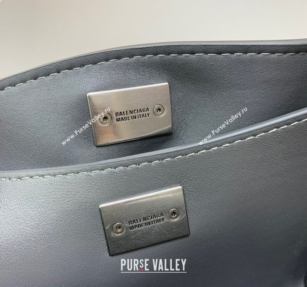 Balenciaga Rodeo Mini Handbag in smooth calfskin Grey/Silver 2024 78972 (JM-250408118)