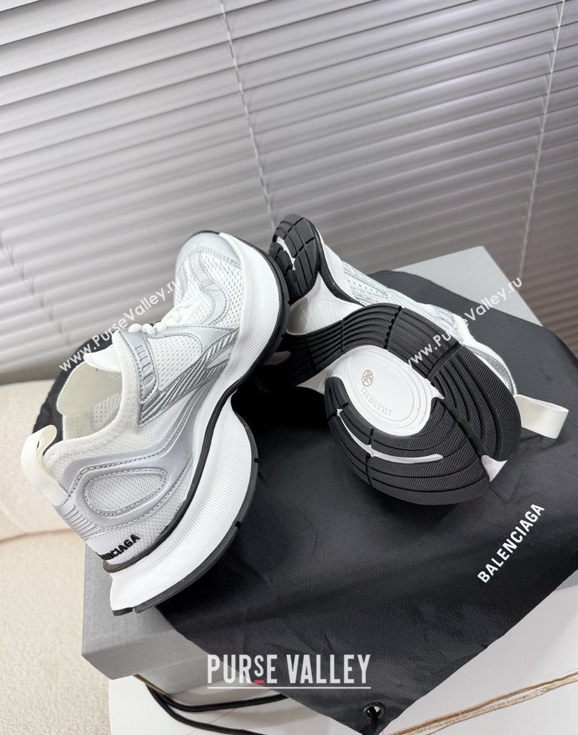 Balenciaga Circuit Sneakers in Mesh White/Silver 2025 0604 (MD-250604064)