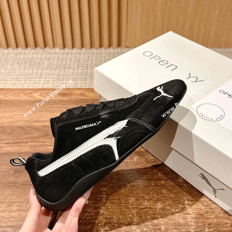 Puma x Balenciaga Winter 25 Runway Sneakers in Suede Black 2025 (HQG-250604067)