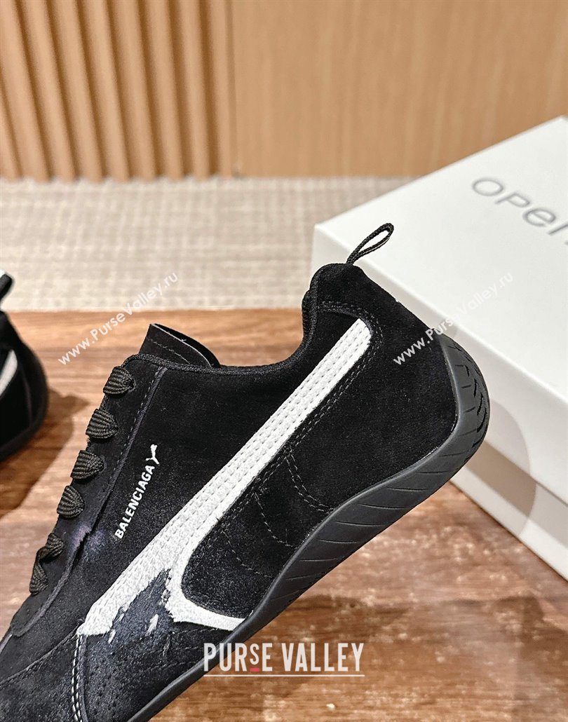 Puma x Balenciaga Winter 25 Runway Sneakers in Suede Black 2025 (HQG-250604067)