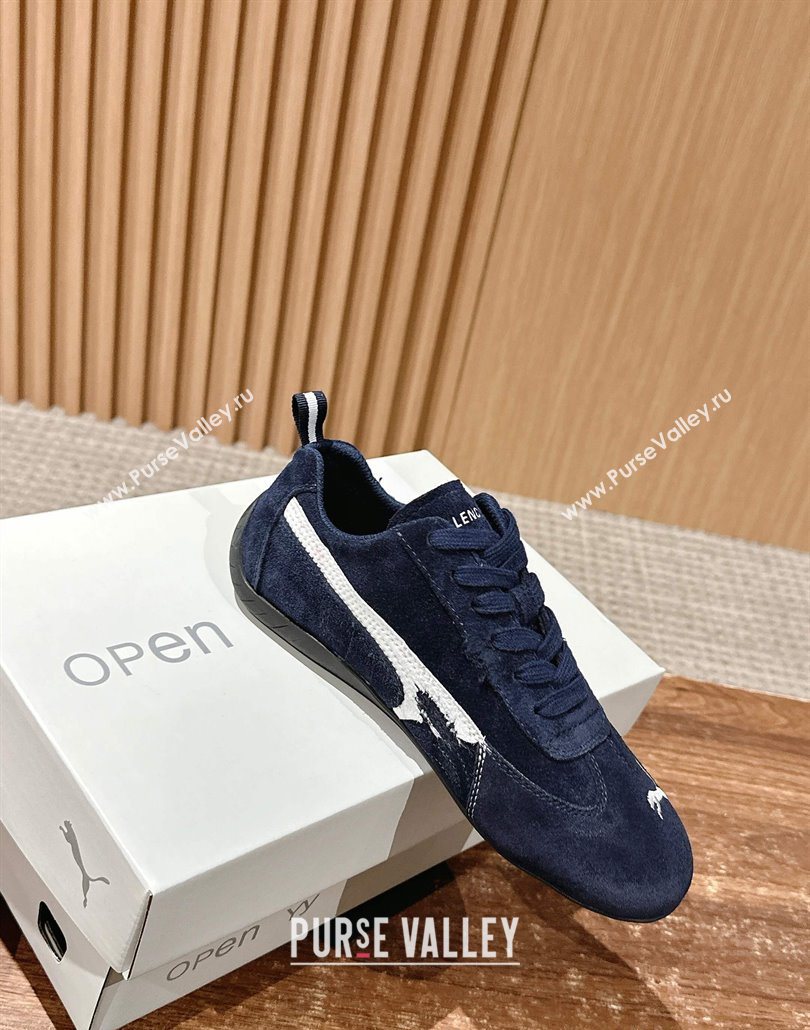 Puma x Balenciaga Winter 25 Runway Sneakers in Suede Blue 2025 (HQG-250604068)