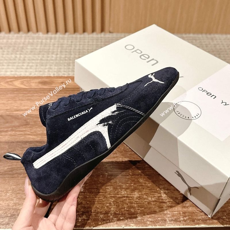 Puma x Balenciaga Winter 25 Runway Sneakers in Suede Blue 2025 (HQG-250604068)