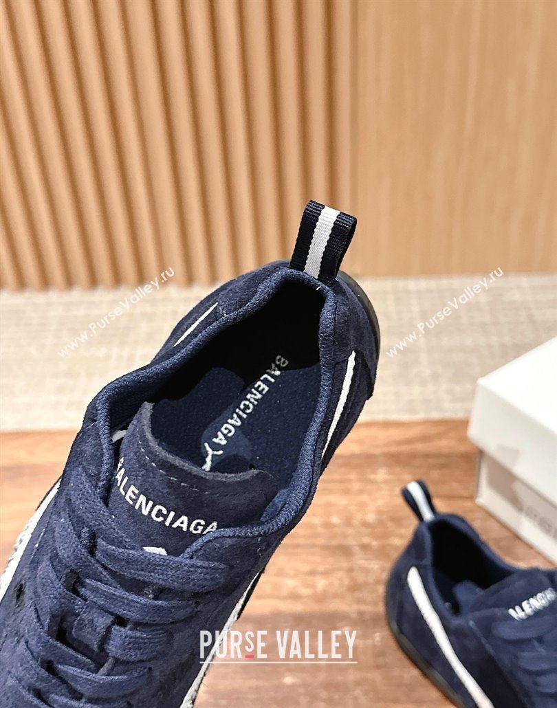 Puma x Balenciaga Winter 25 Runway Sneakers in Suede Blue 2025 (HQG-250604068)