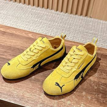 Puma x Balenciaga Winter 25 Runway Sneakers in Suede Yellow 2025 (HQG-250604069)