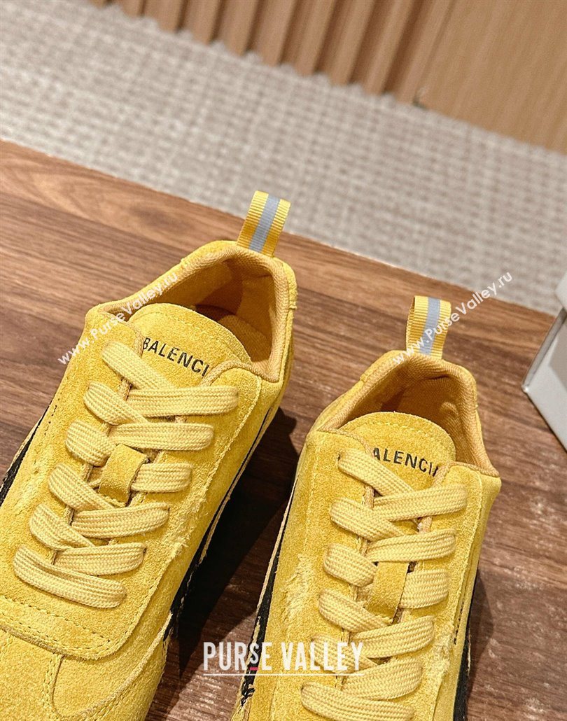 Puma x Balenciaga Winter 25 Runway Sneakers in Suede Yellow 2025 (HQG-250604069)