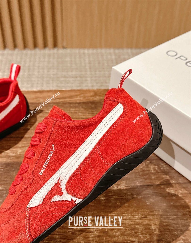 Puma x Balenciaga Winter 25 Runway Sneakers in Suede Red 2025 (HQG-250604070)
