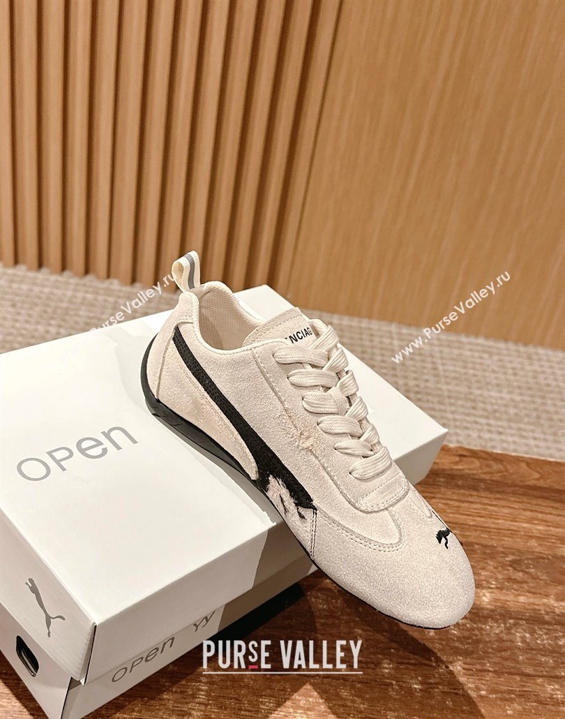 Puma x Balenciaga Winter 25 Runway Sneakers in Suede Grey 2025 (HQG-250604071)