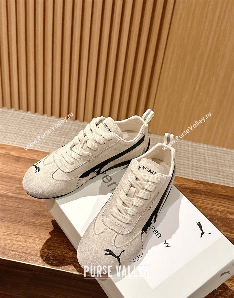 Puma x Balenciaga Winter 25 Runway Sneakers in Suede Grey 2025 (HQG-250604071)