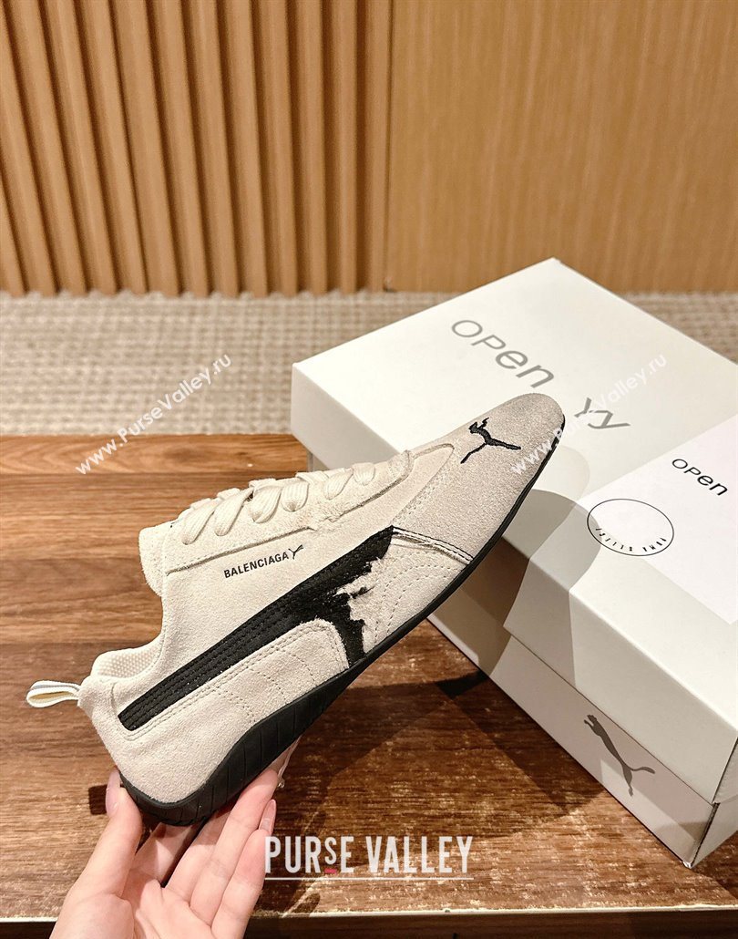 Puma x Balenciaga Winter 25 Runway Sneakers in Suede Grey 2025 (HQG-250604071)