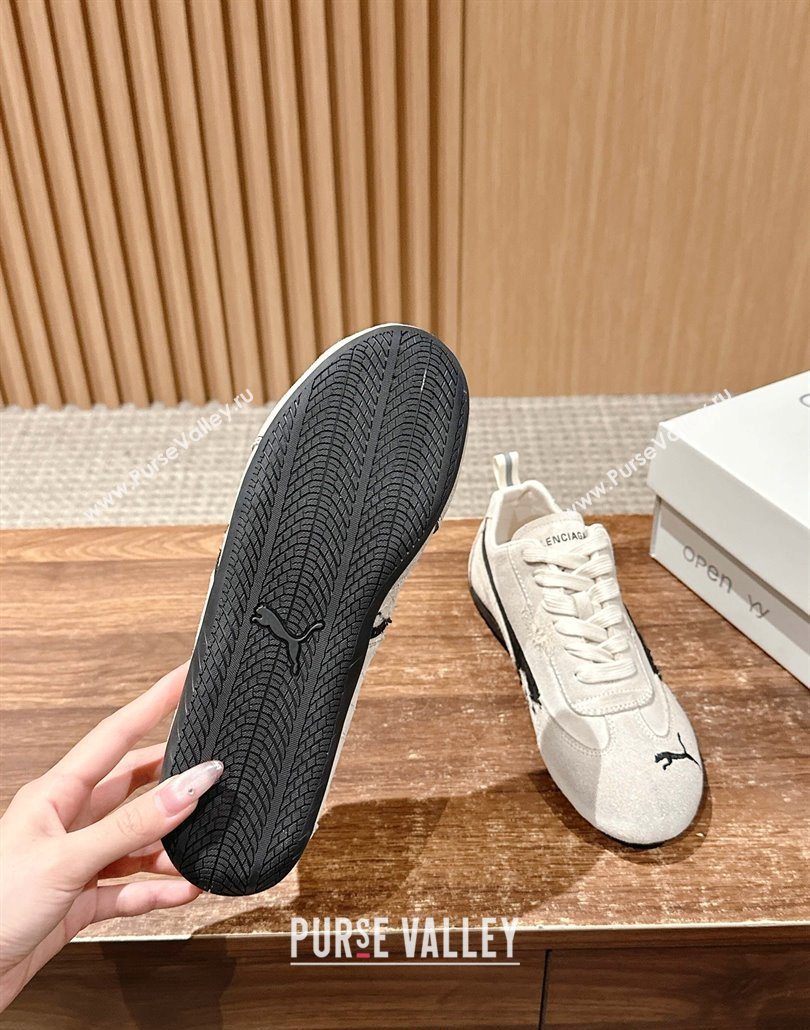 Puma x Balenciaga Winter 25 Runway Sneakers in Suede Grey 2025 (HQG-250604071)