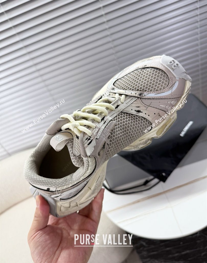 Balenciaga Stapler Sneakers in Mesh White/Grey 2025 0604 (MD-250604058)