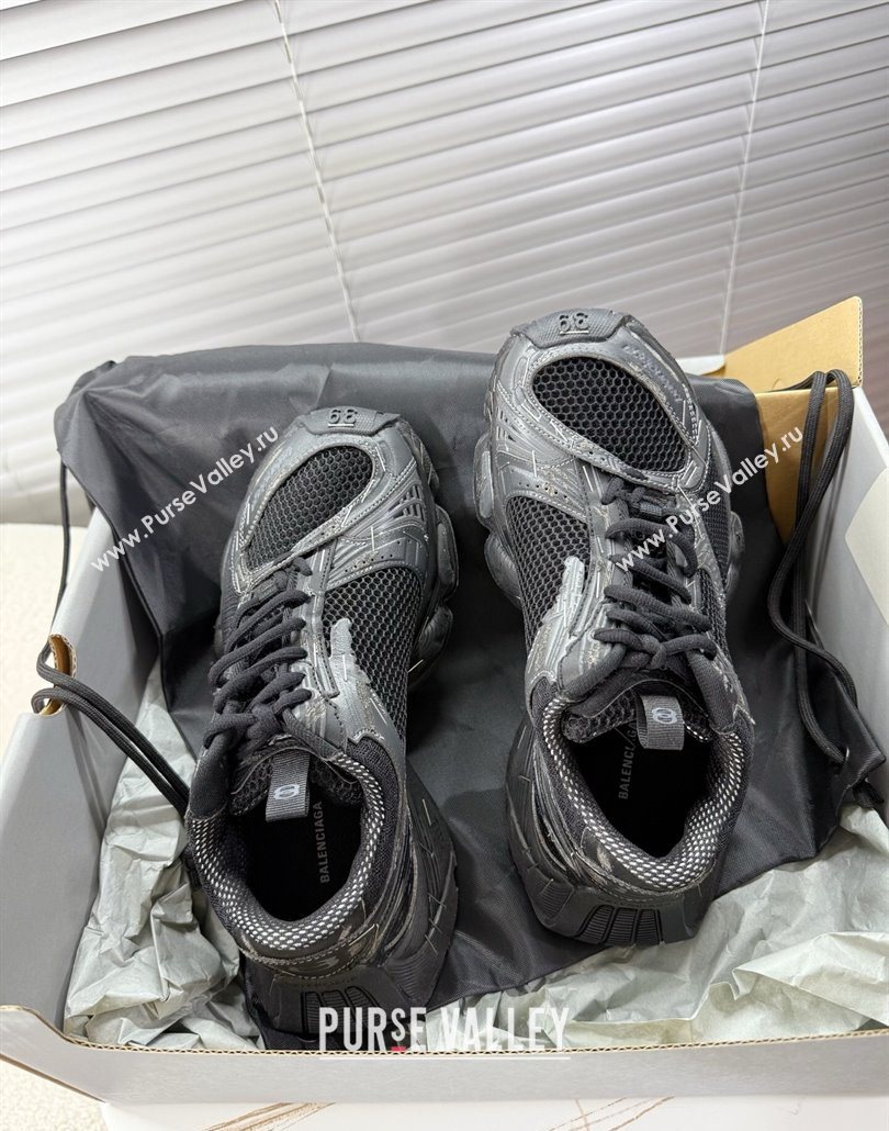 Balenciaga Stapler Sneakers in Mesh Black 2025 0604 (MD-250604060)