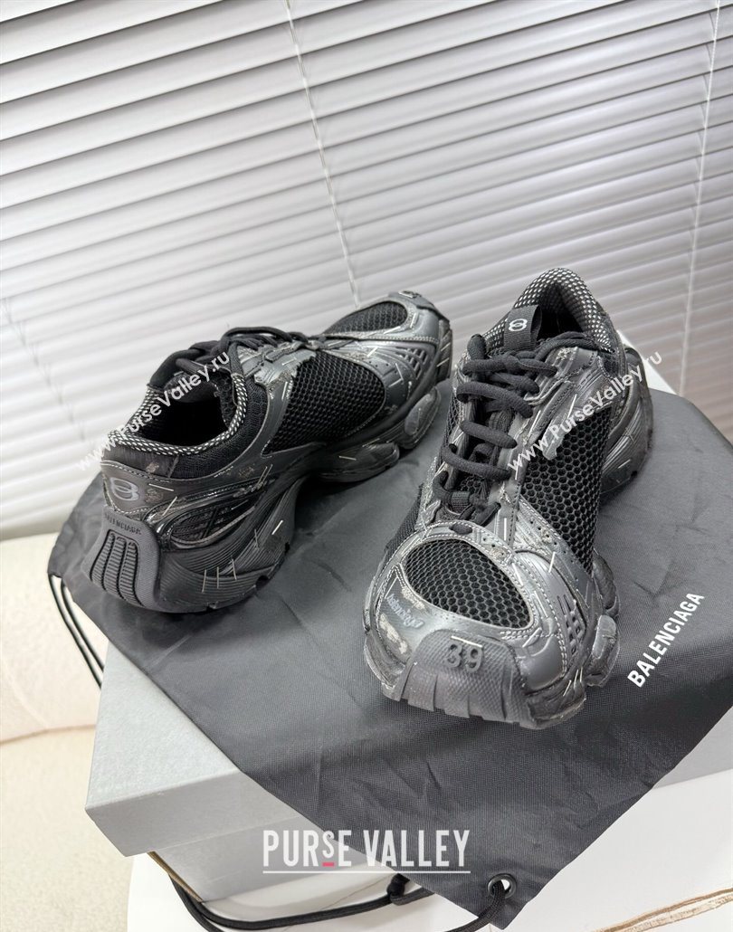 Balenciaga Stapler Sneakers in Mesh Black 2025 0604 (MD-250604060)