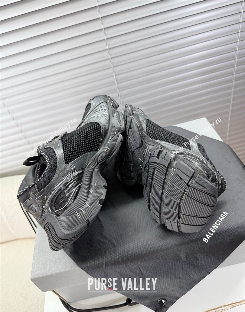 Balenciaga Stapler Sneakers in Mesh Black 2025 0604 (MD-250604060)