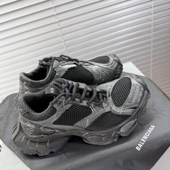 Balenciaga Stapler Sneakers in Mesh Black 2025 0604 (MD-250604060)