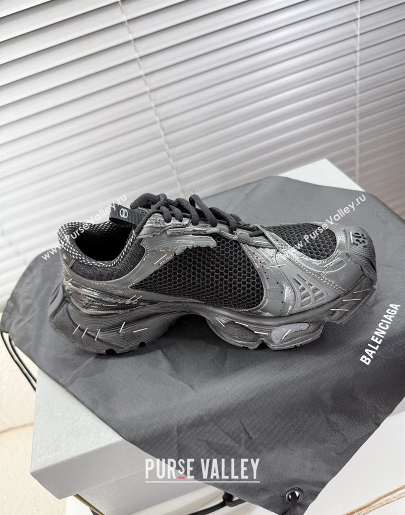 Balenciaga Stapler Sneakers in Mesh Black 2025 0604 (MD-250604060)