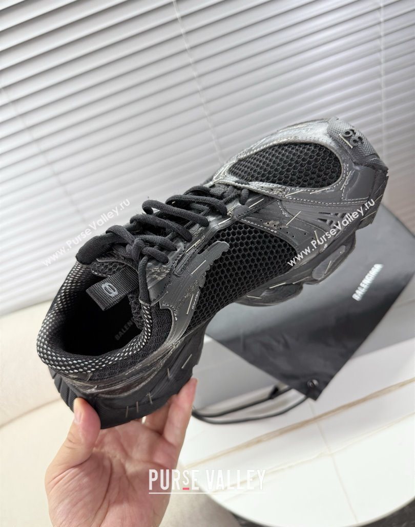 Balenciaga Stapler Sneakers in Mesh Black 2025 0604 (MD-250604060)