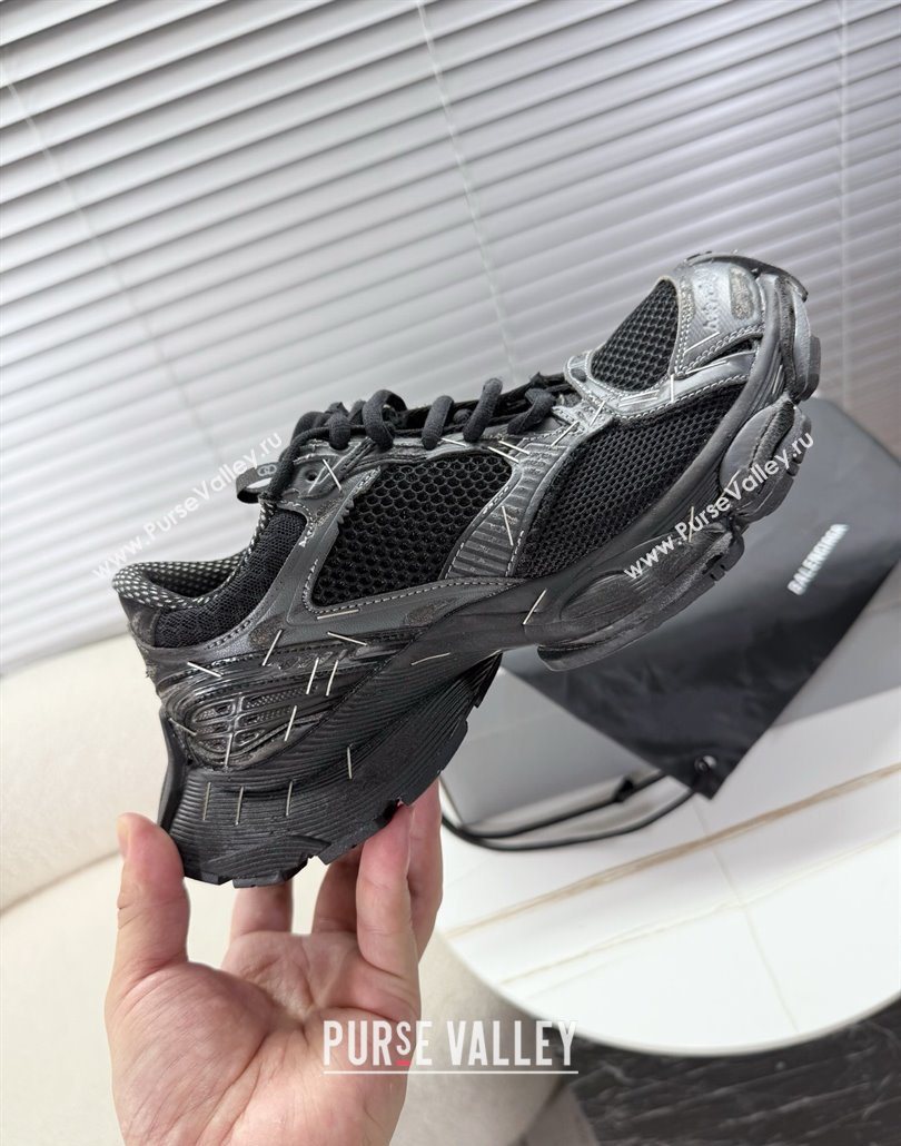 Balenciaga Stapler Sneakers in Mesh Black 2025 0604 (MD-250604060)