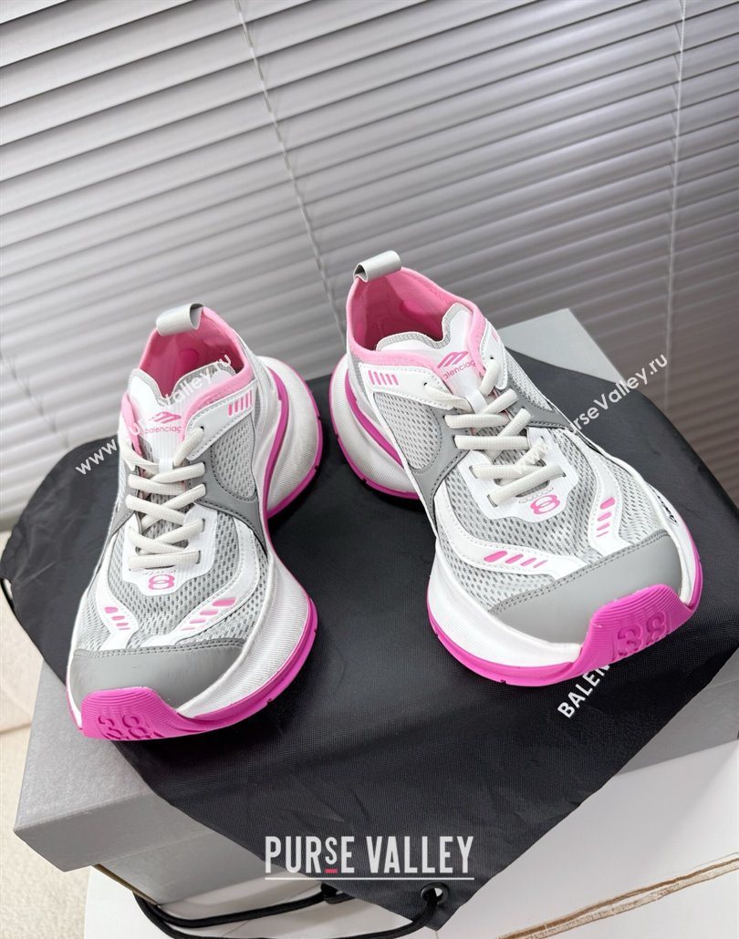 Balenciaga Circuit Sneakers in Mesh Grey/Pink 2025 0604 (MD-250604062)