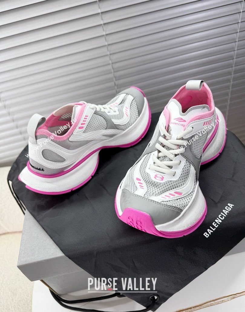 Balenciaga Circuit Sneakers in Mesh Grey/Pink 2025 0604 (MD-250604062)