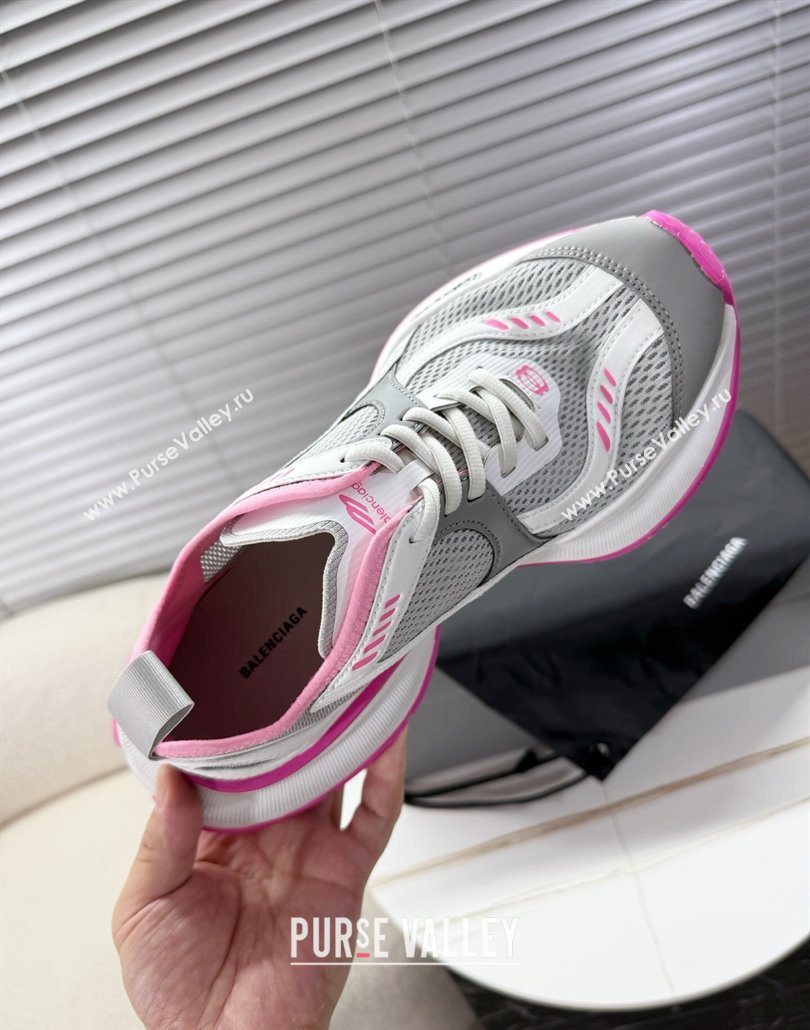 Balenciaga Circuit Sneakers in Mesh Grey/Pink 2025 0604 (MD-250604062)