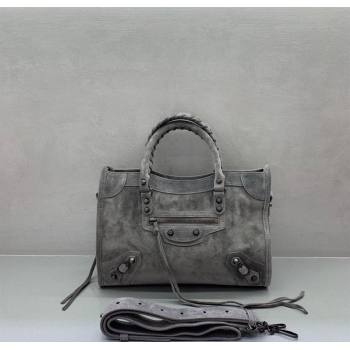 Balenciaga Le City Small Bag in Dark Grey Suede 2025 0925 (JM-250926124)
