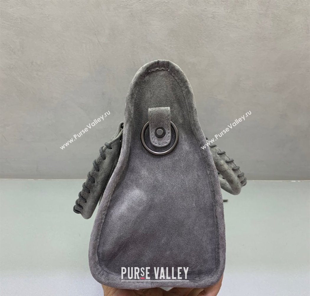 Balenciaga Le City Small Bag in Dark Grey Suede 2025 0925 (JM-250926124)