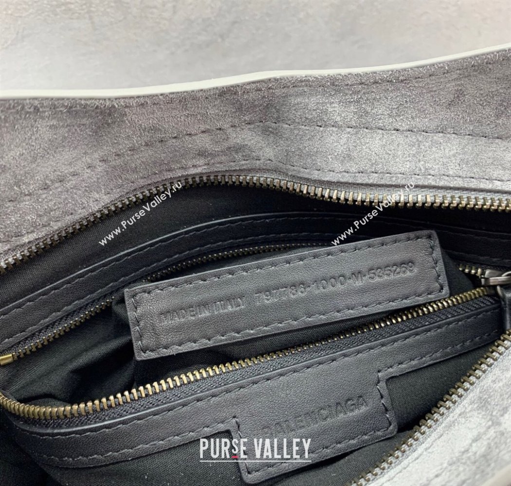 Balenciaga Le City Small Bag in Dark Grey Suede 2025 0925 (JM-250926124)