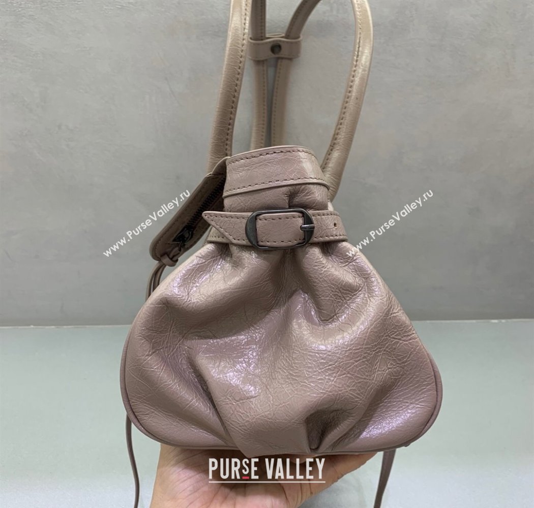 Balenciaga Le City Bag East West in Lambskin Leather Sesame Beige 2025 0926 (JM-250926062)