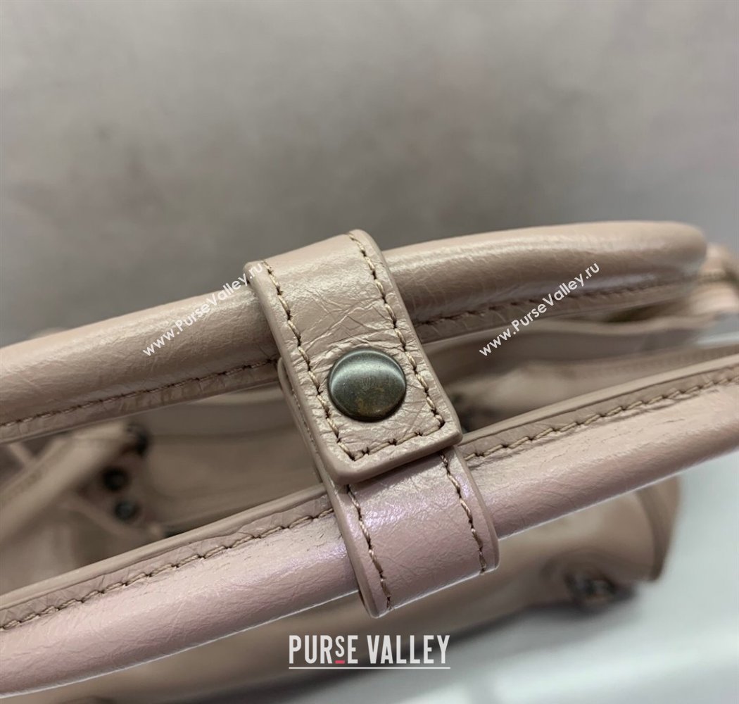 Balenciaga Le City Bag East West in Lambskin Leather Sesame Beige 2025 0926 (JM-250926062)