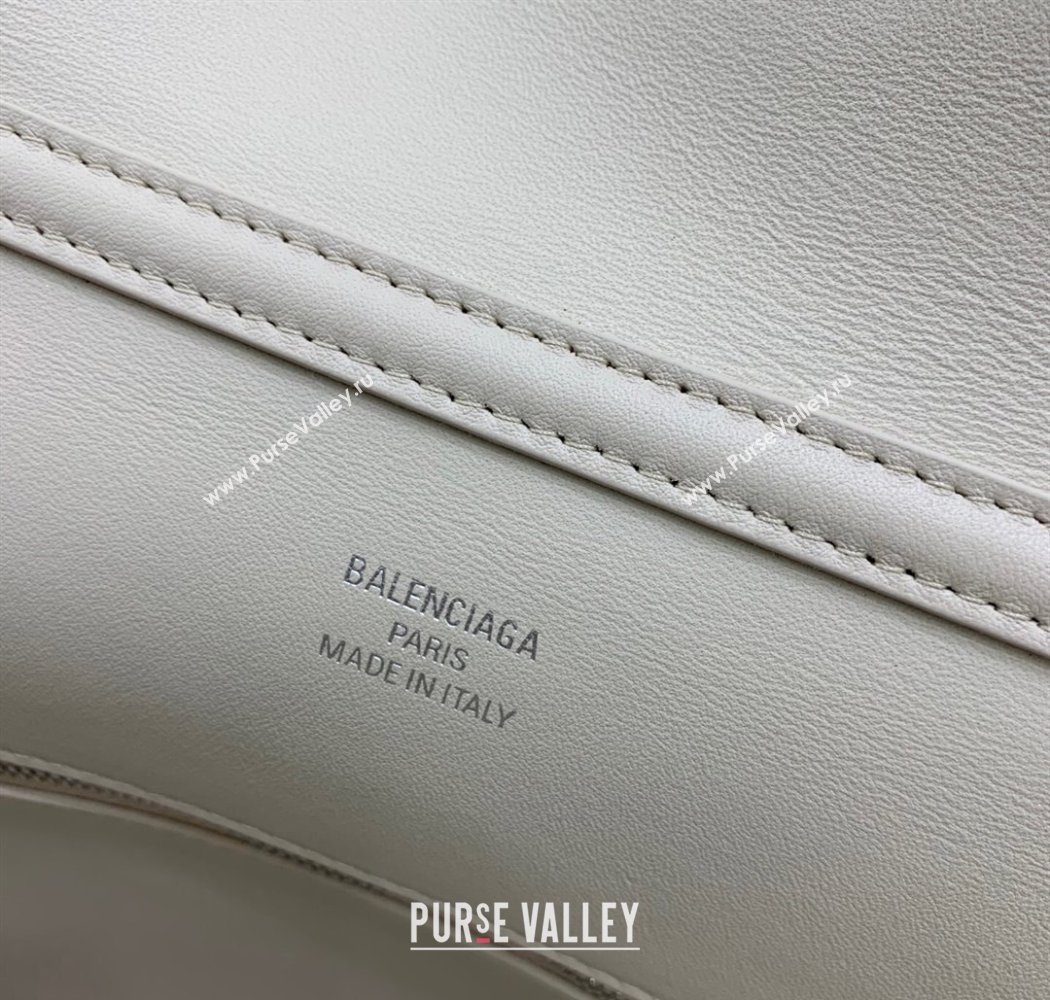 Balenciaga Rodeo Medium Handbag in light pink smooth calfskin, aged-silver hardware 2025 78972 (JM-250926091)