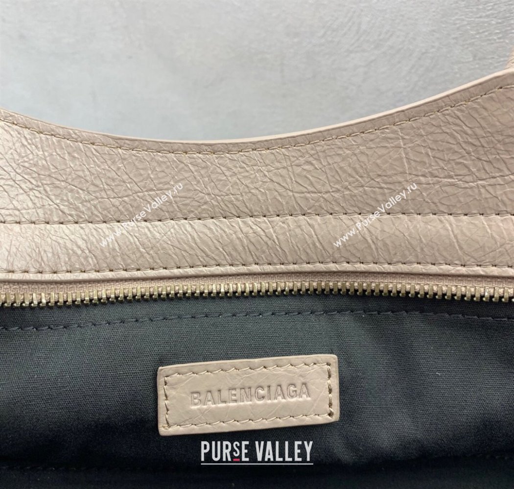 Balenciaga Le City Bag East West in Lambskin Leather Sesame Beige 2025 0926 (JM-250926062)