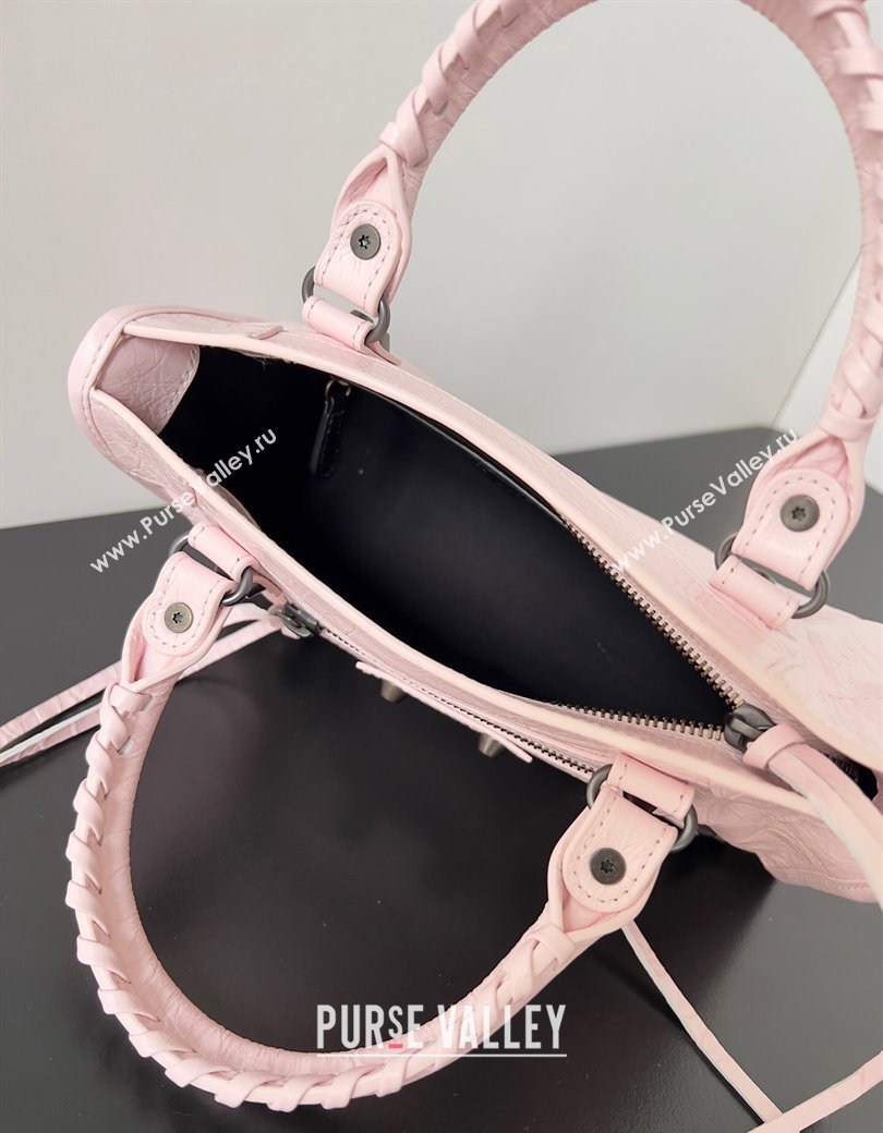 Balenciaga Le City Mini Bag in Light Pink Arena Storico lambskin 2025 0925 (JM-250926130)