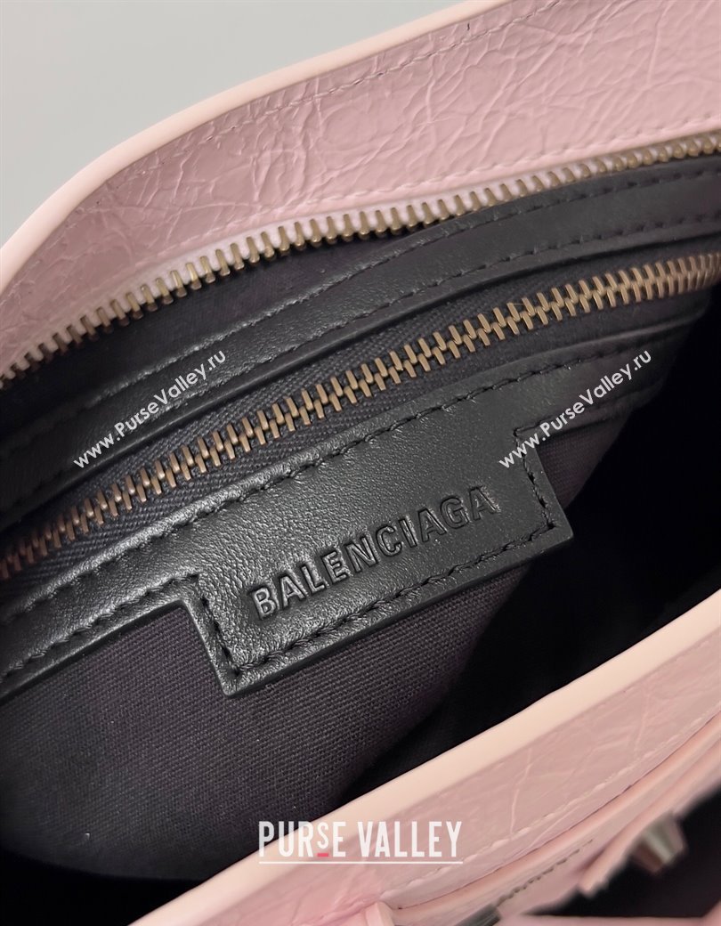 Balenciaga Le City Mini Bag in Light Pink Arena Storico lambskin 2025 0925 (JM-250926130)