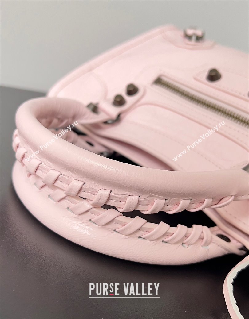 Balenciaga Le City Mini Bag in Light Pink Arena Storico lambskin 2025 0925 (JM-250926130)
