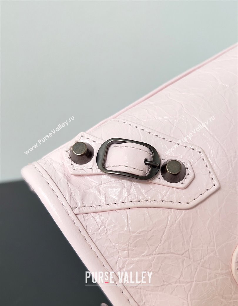 Balenciaga Le City Mini Bag in Light Pink Arena Storico lambskin 2025 0925 (JM-250926130)