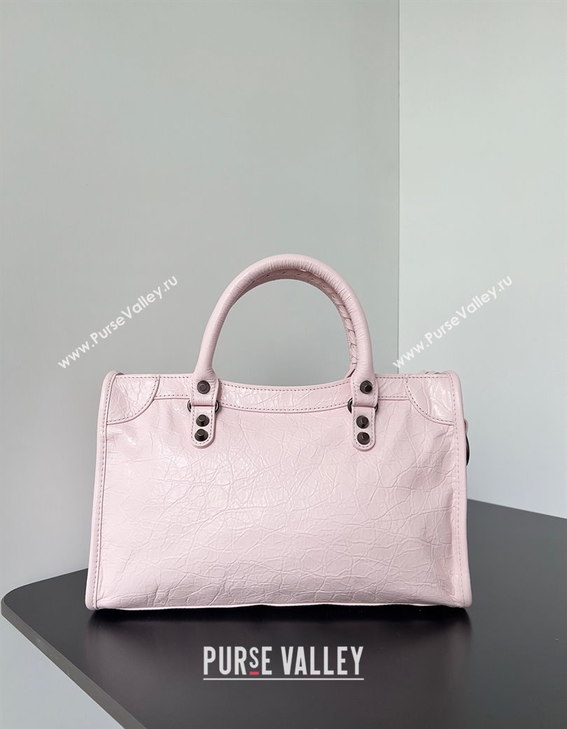 Balenciaga Le City Small Bag in Light Pink Arena Storico lambskin 2025 0925 (JM-250926131)