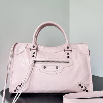 Balenciaga Le City Medium Bag in Light Pink Arena Storico lambskin 2025 0925 (JM-250926132)
