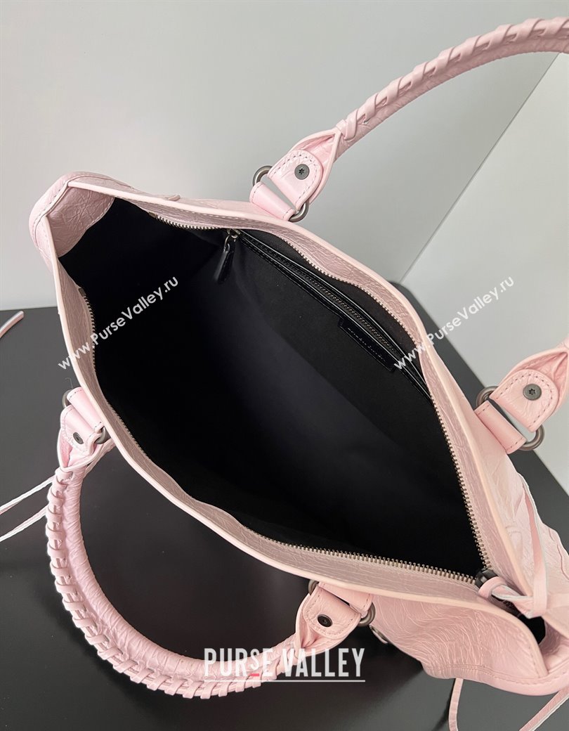 Balenciaga Le City Medium Bag in Light Pink Arena Storico lambskin 2025 0925 (JM-250926132)
