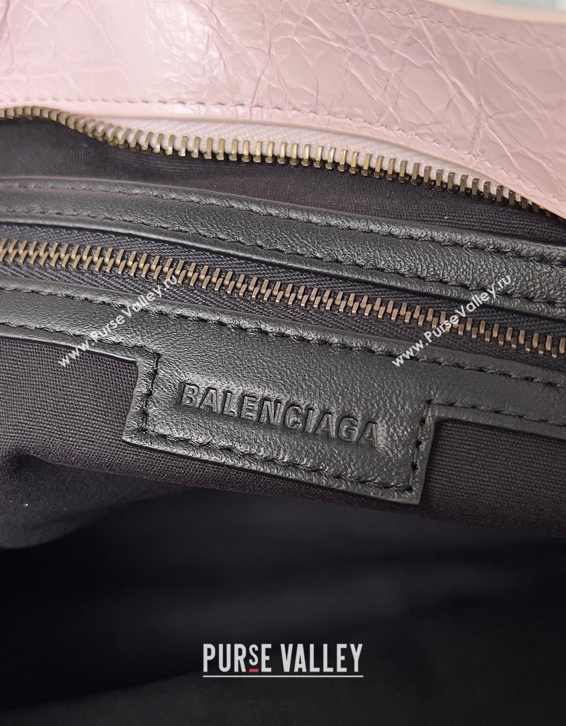 Balenciaga Le City Medium Bag in Light Pink Arena Storico lambskin 2025 0925 (JM-250926132)