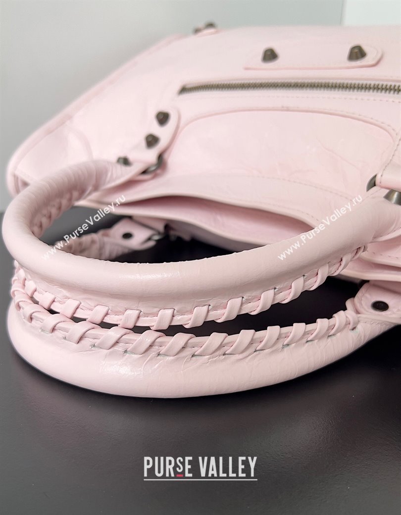 Balenciaga Le City Medium Bag in Light Pink Arena Storico lambskin 2025 0925 (JM-250926132)