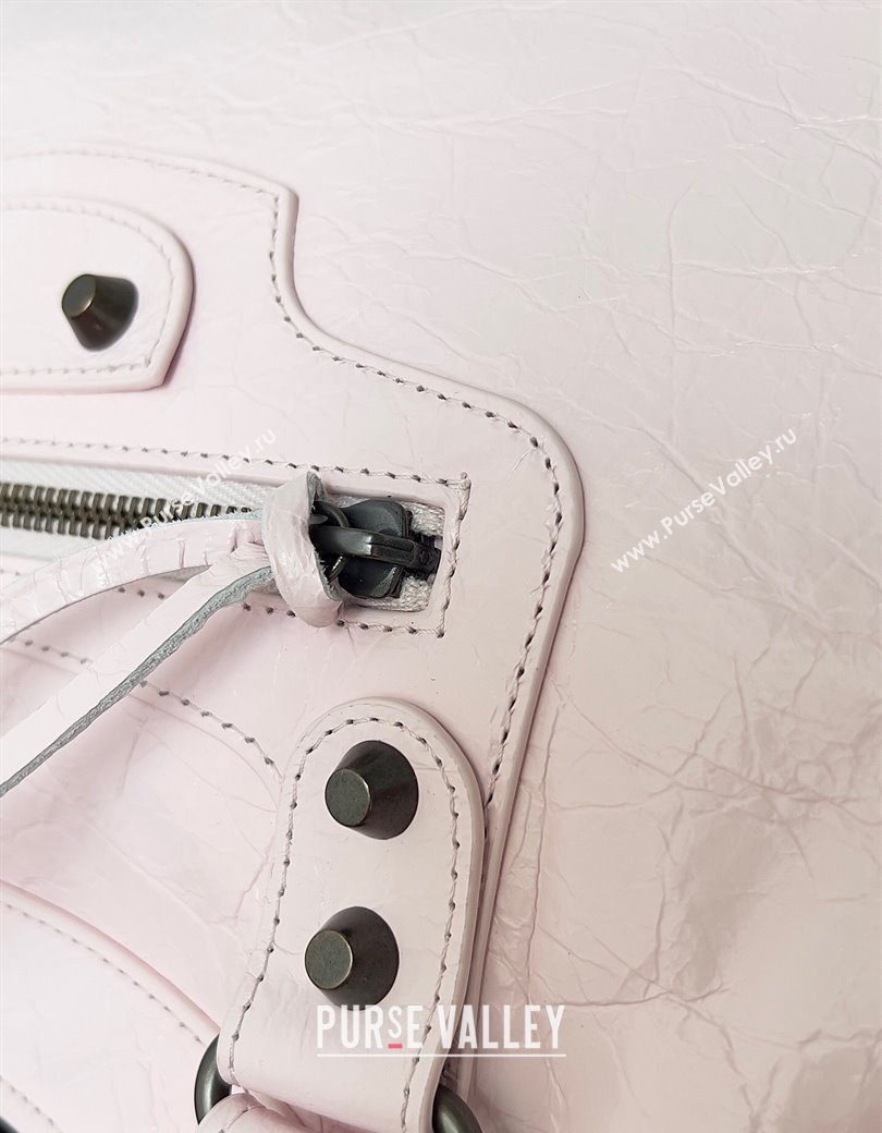 Balenciaga Le City Medium Bag in Light Pink Arena Storico lambskin 2025 0925 (JM-250926132)