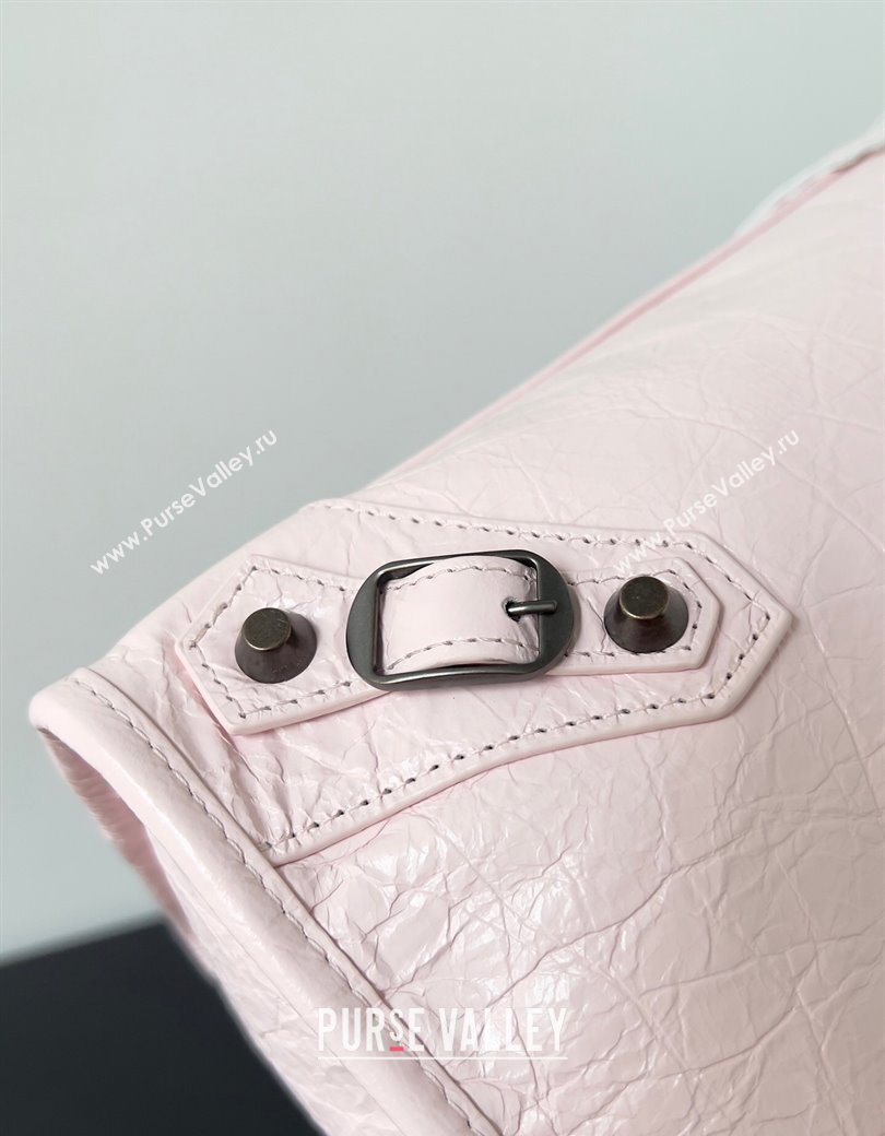 Balenciaga Le City Medium Bag in Light Pink Arena Storico lambskin 2025 0925 (JM-250926132)
