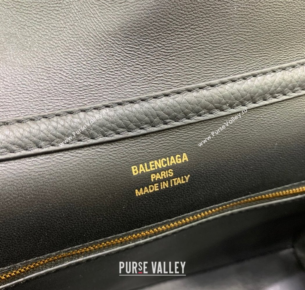 Balenciaga Rodeo Small Handbag in black grained calfskin leather, aged-gold hardware 2025 78972 (JM-250926090)