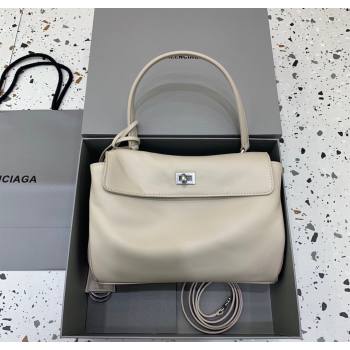 Balenciaga Rodeo Small Handbag in light pink smooth calfskin, aged-silver hardware 2025 78972 (JM-250926092)