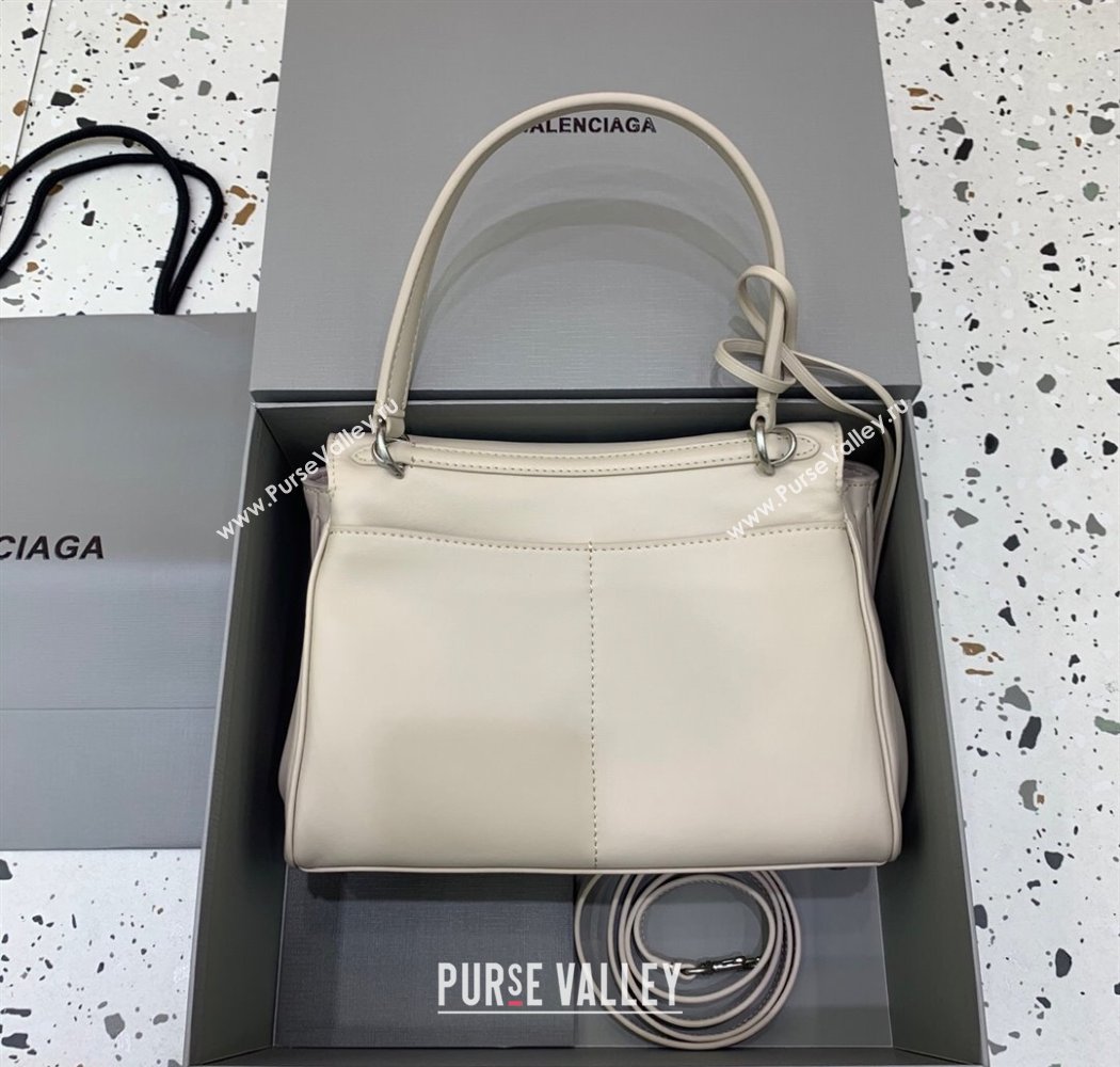 Balenciaga Rodeo Small Handbag in light pink smooth calfskin, aged-silver hardware 2025 78972 (JM-250926092)
