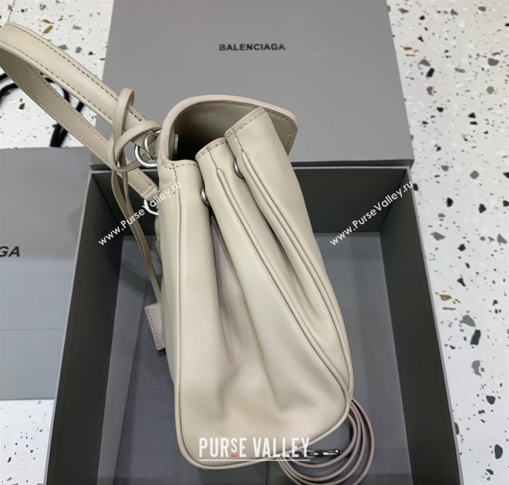Balenciaga Rodeo Small Handbag in light pink smooth calfskin, aged-silver hardware 2025 78972 (JM-250926092)