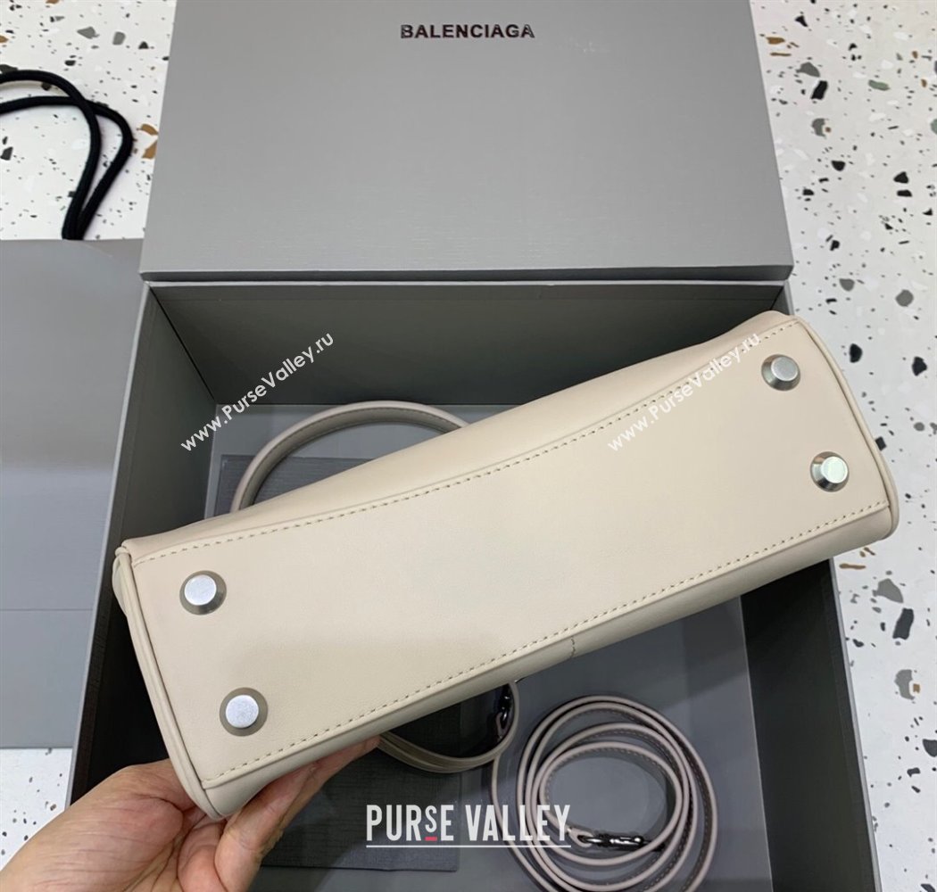 Balenciaga Rodeo Small Handbag in light pink smooth calfskin, aged-silver hardware 2025 78972 (JM-250926092)