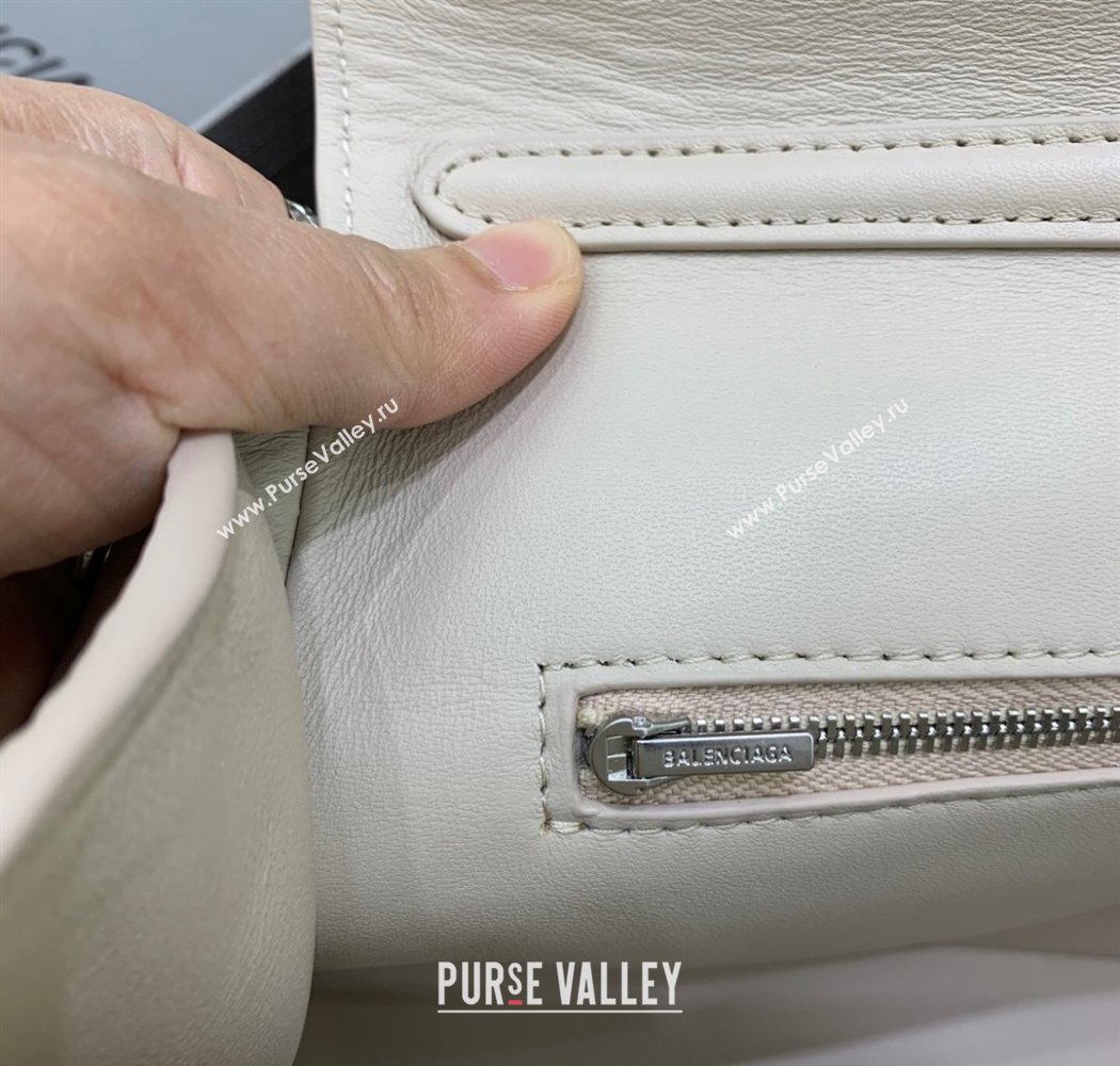 Balenciaga Rodeo Small Handbag in light pink smooth calfskin, aged-silver hardware 2025 78972 (JM-250926092)